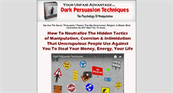 Desktop Screenshot of darkpersuasiontechniques.com